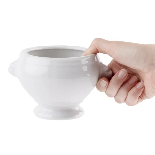 Olympia Whiteware Lion Head Soup Bowls 475ml