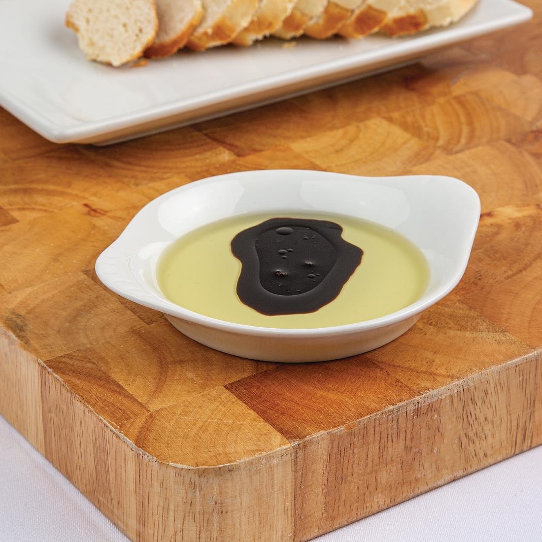 Olympia Whiteware Round Eared Dishes 156x 126mm