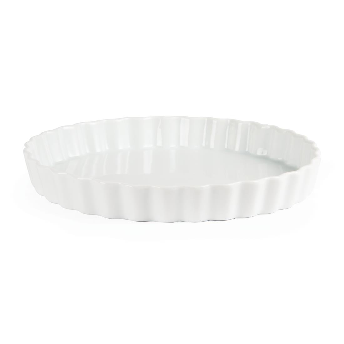 Olympia Whiteware Flan Dishes 265mm