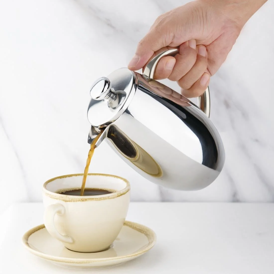 Olympia Insulated Mirror Finish Cafetiere 3 Cup - Image 5