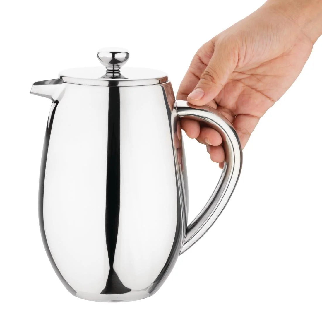 Olympia Insulated Mirror Finish Cafetiere 6 Cup - Image 2