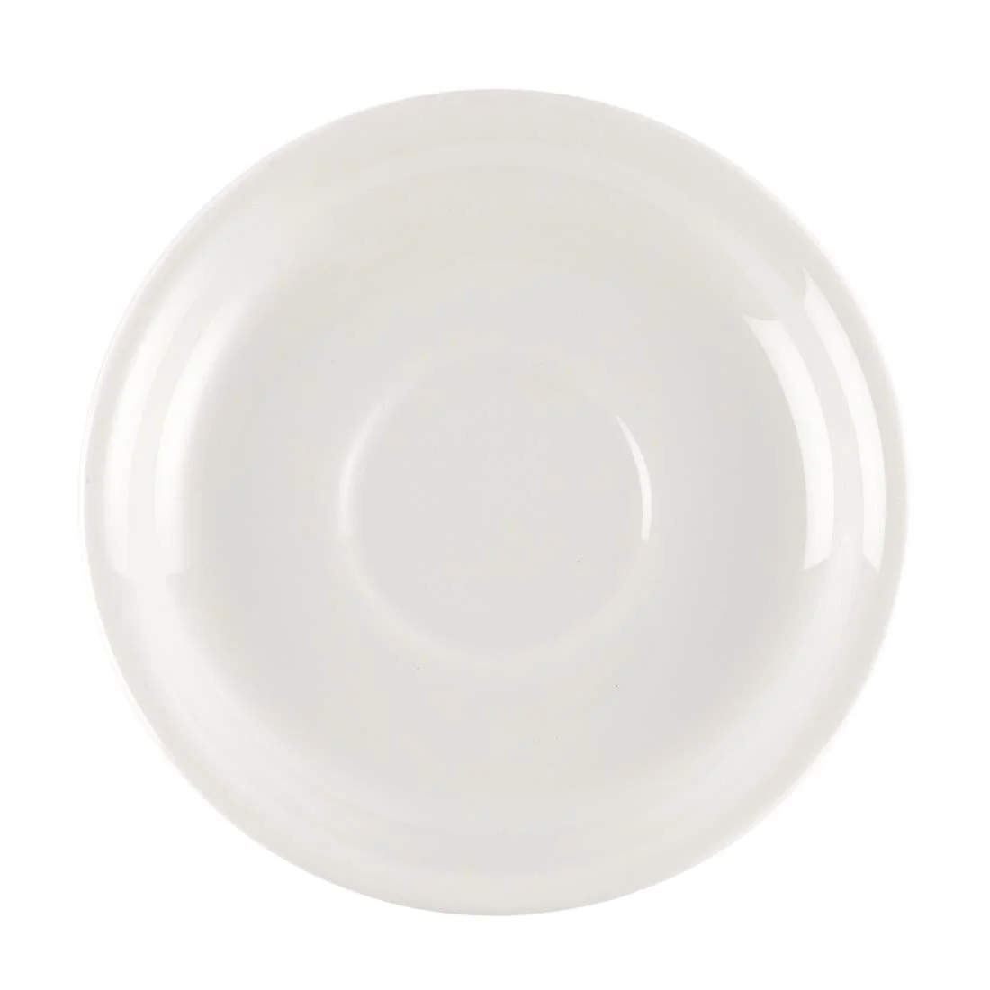 Churchill Plain Whiteware Small Saucers 140mm - Image 2