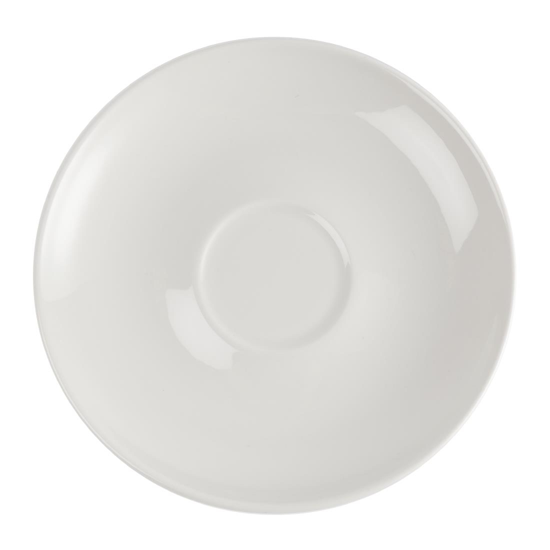 Churchill Plain Whiteware Large Saucers 165mm