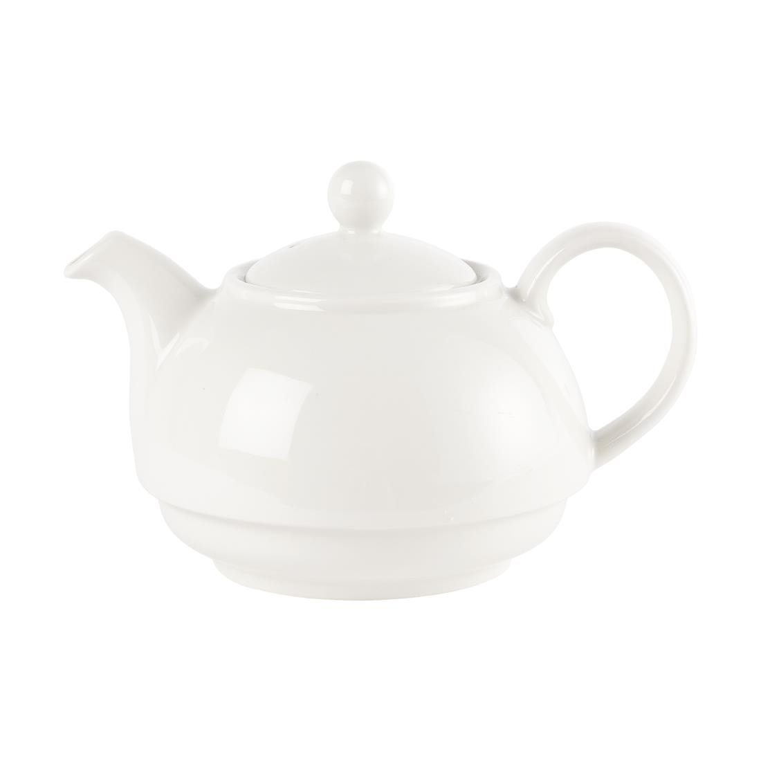 Churchill Plain Whiteware Teapots 370ml
