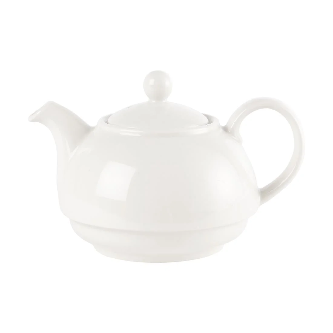 Churchill Plain Whiteware Teapots 370ml - Image 2