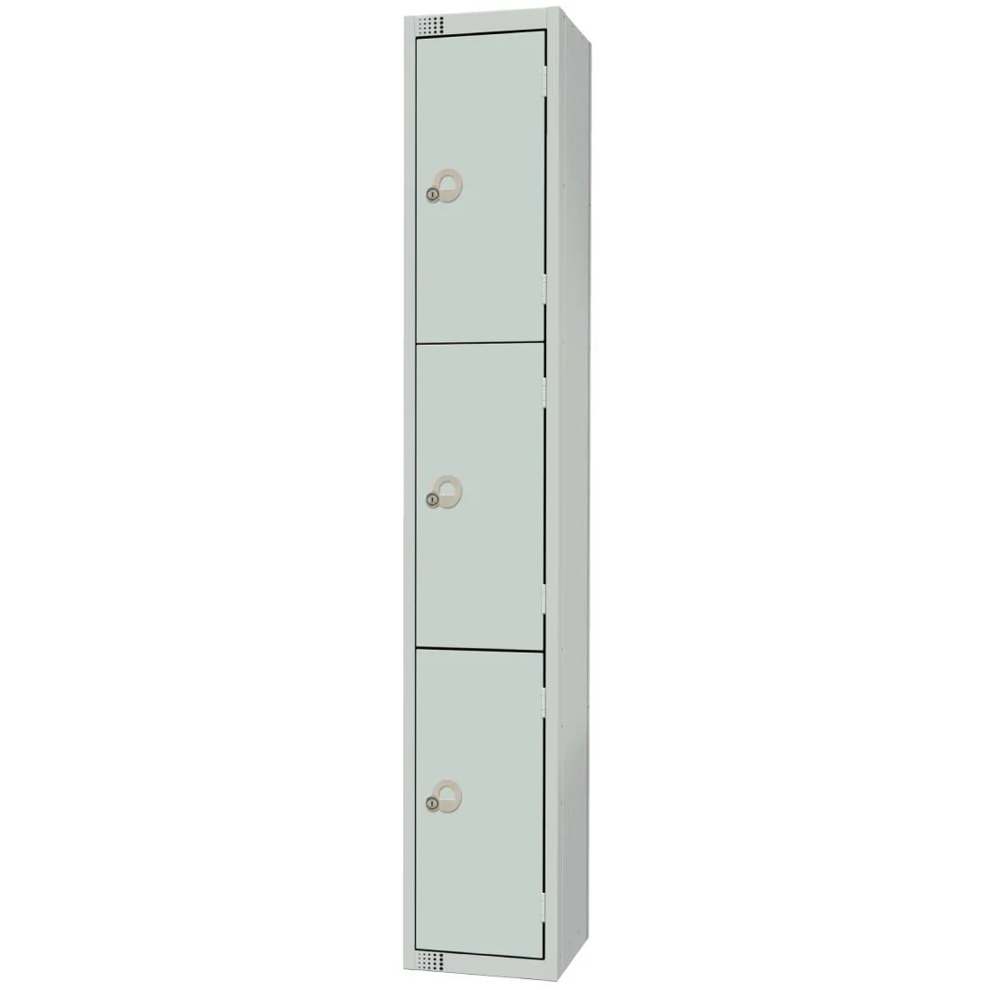 Elite Three Door Manual Combination Locker Locker Grey