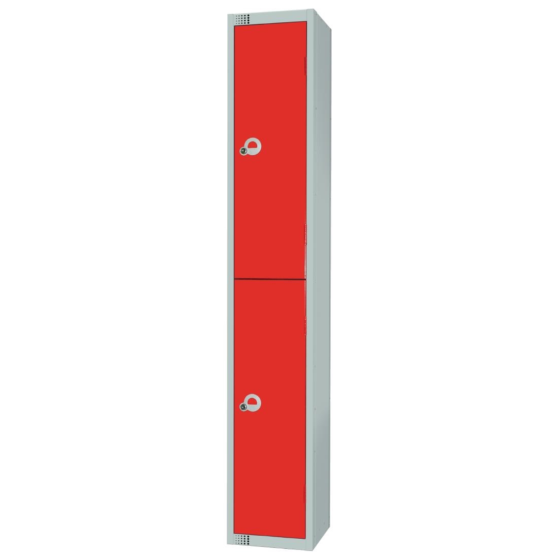 Elite Double Door Manual Combination Locker Locker Red