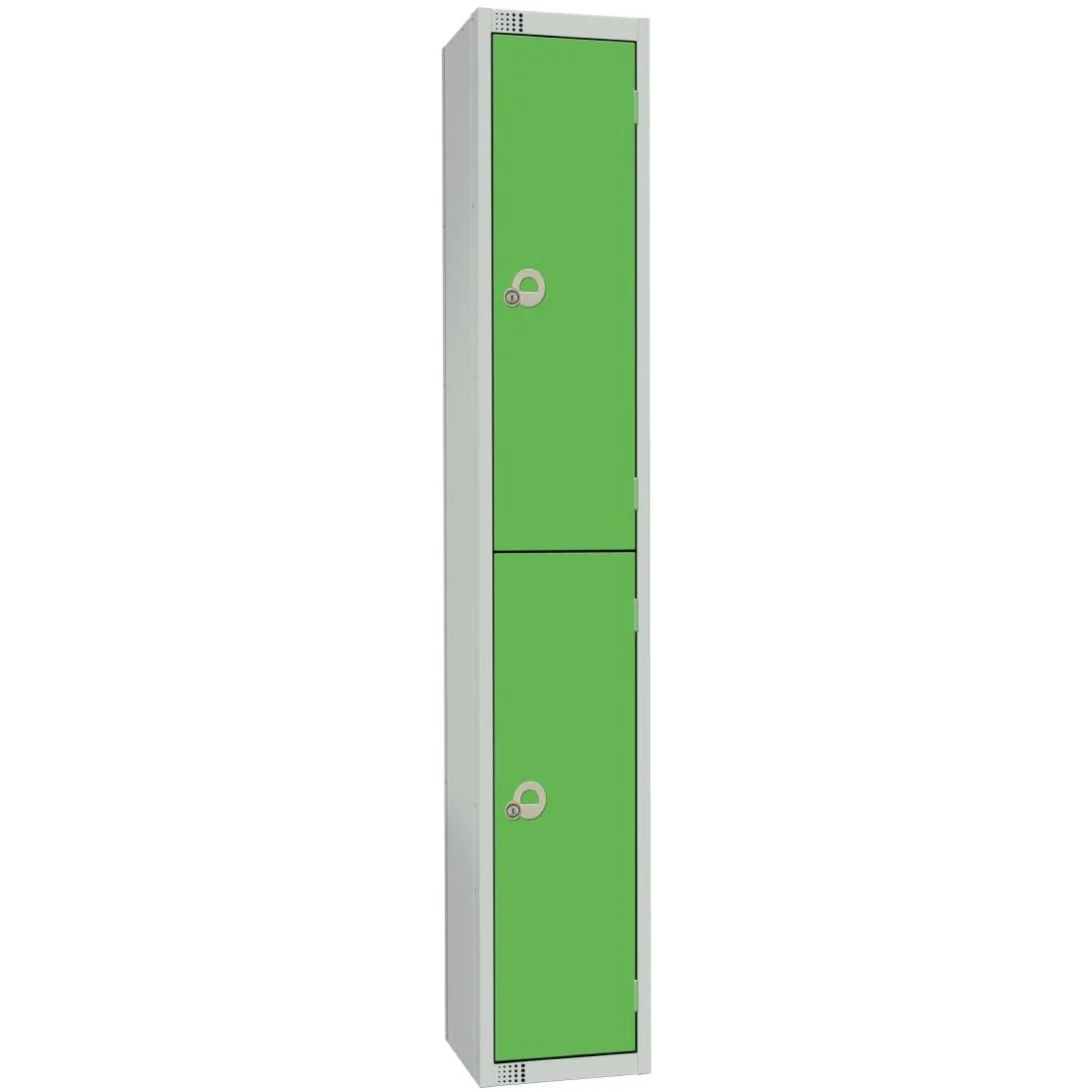 Elite Double Door Manual Combination Locker Locker Green with Sloping Top