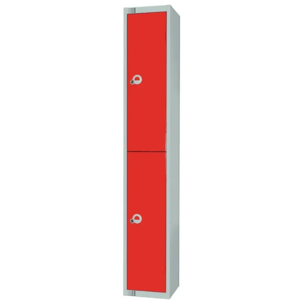 Elite Double Door Manual Combination Locker Locker Red