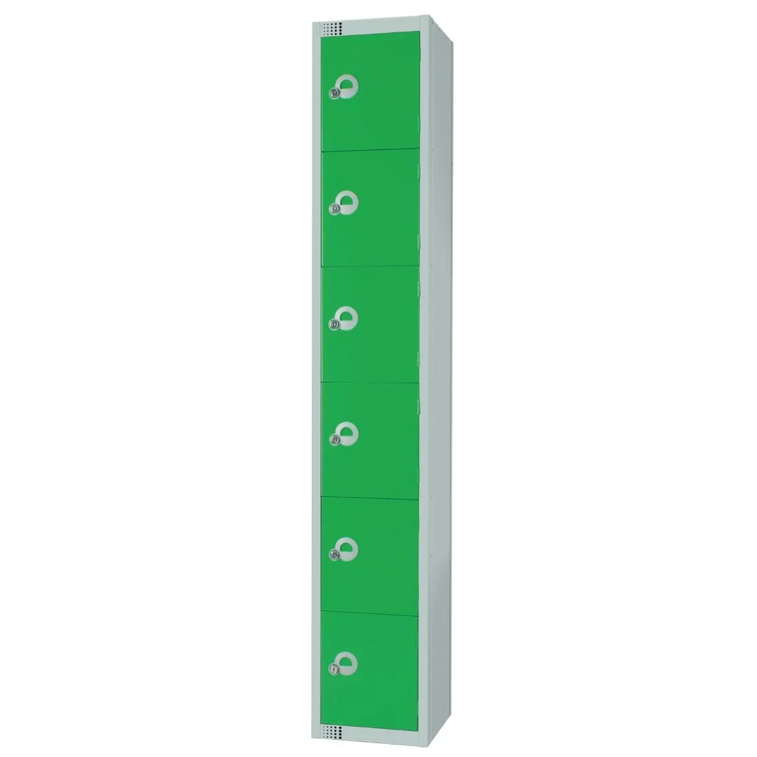 Elite Six Door Electronic Combination Locker Green