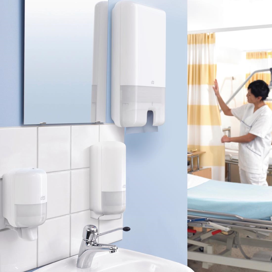 Tork Z Fold Blue Hand Towels 1Ply 250 Sheets (Pack of 12)