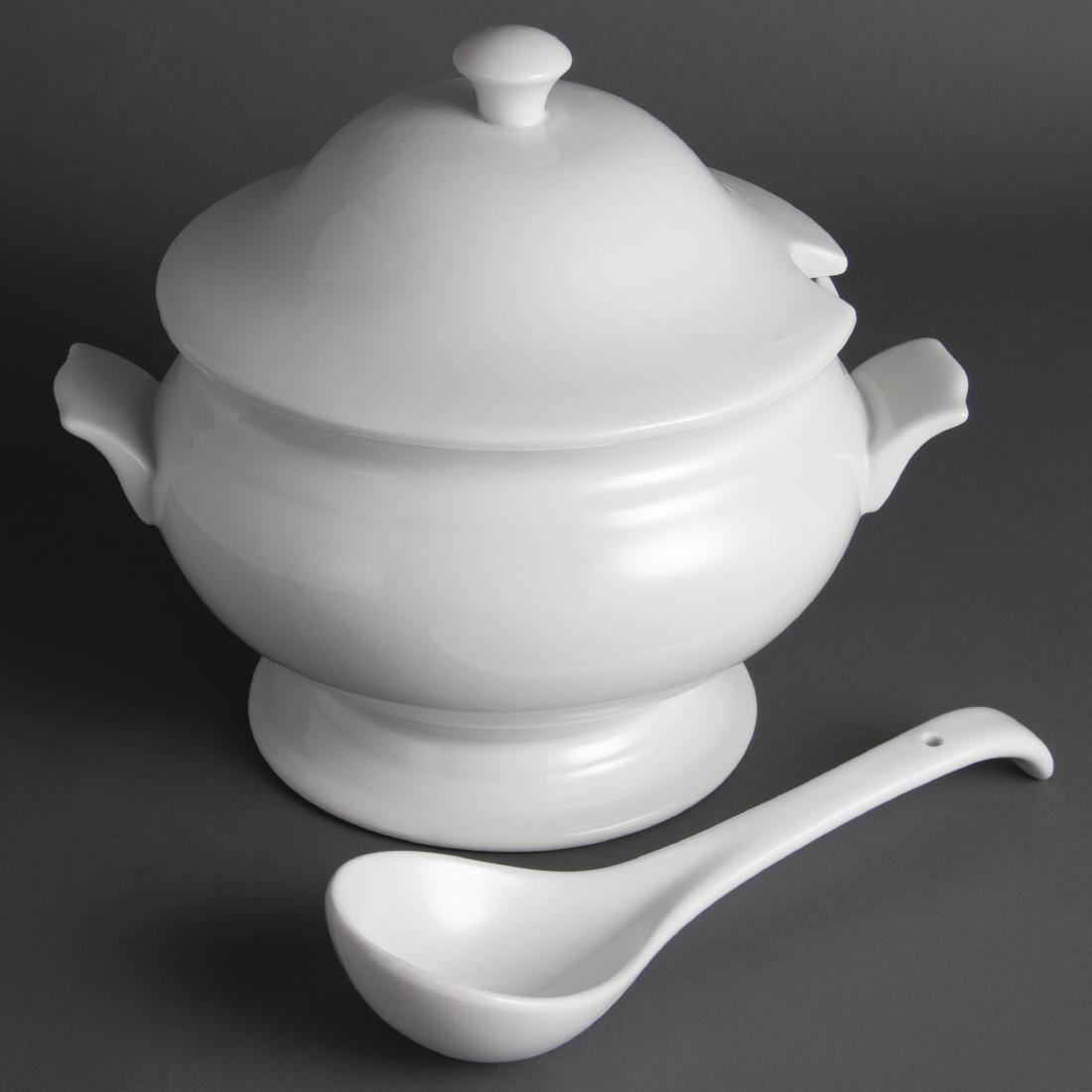 Olympia Soup Tureen and Ladle 2.5Ltr 88oz
