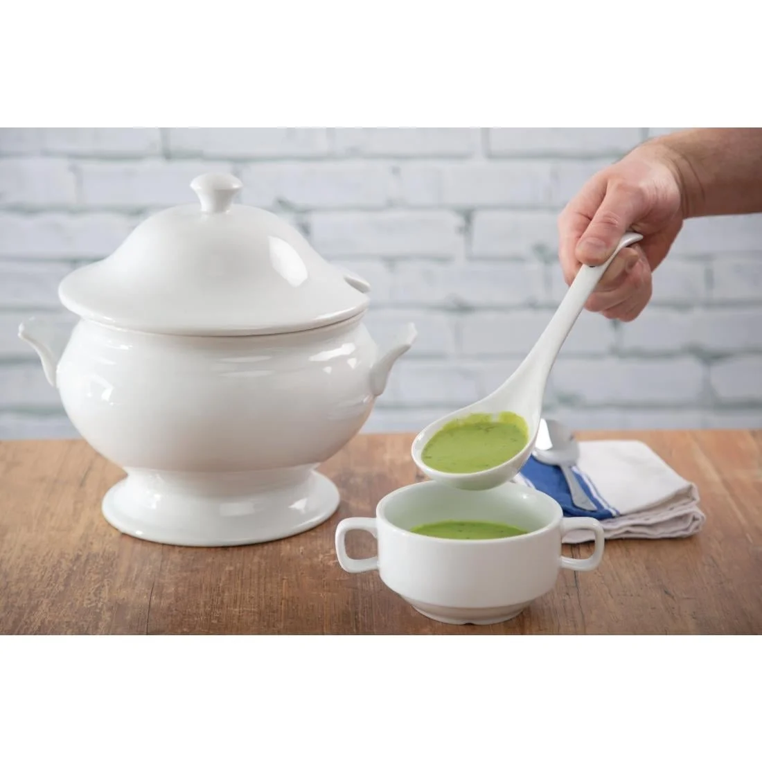 Olympia Soup Tureen and Ladle 2.5Ltr 88oz - Image 6