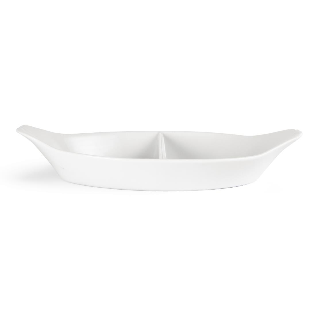Olympia Divided Oval Eared Dishes 290x 160mm