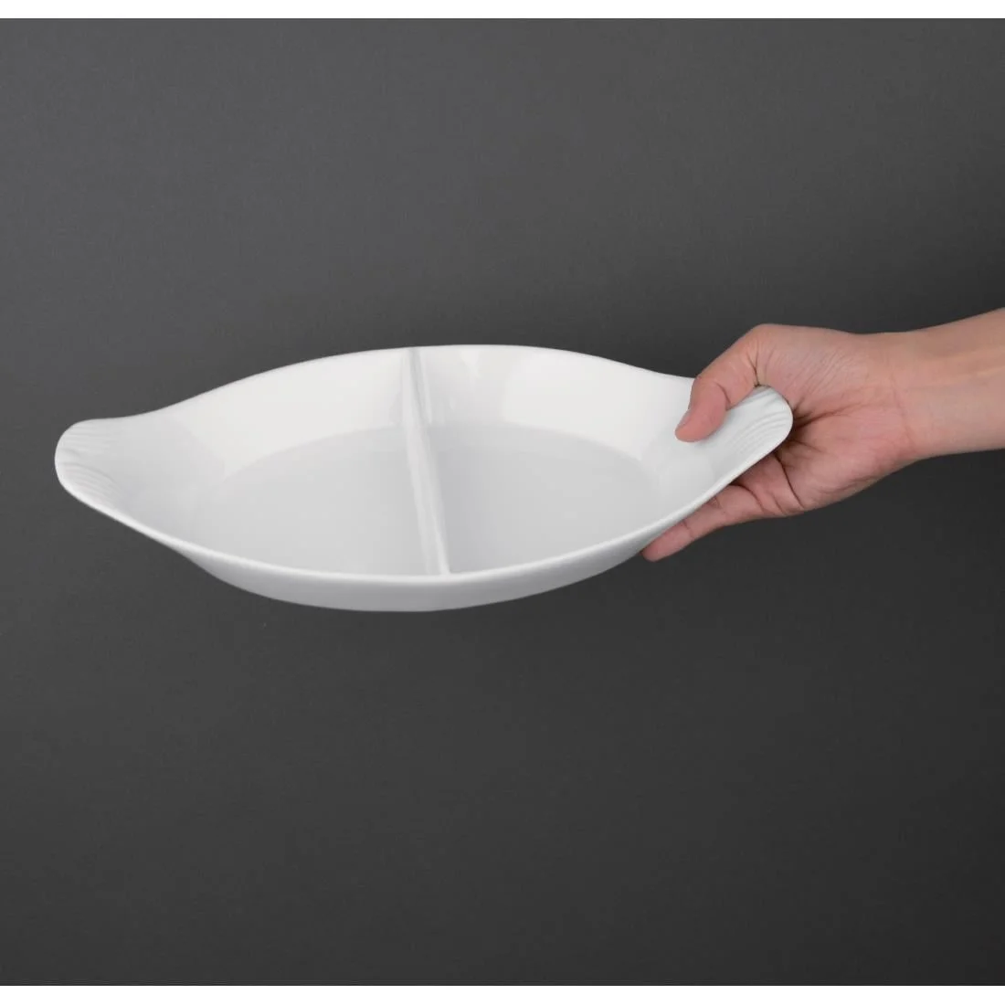 Olympia Divided Oval Eared Dishes 290x 160mm - Image 5