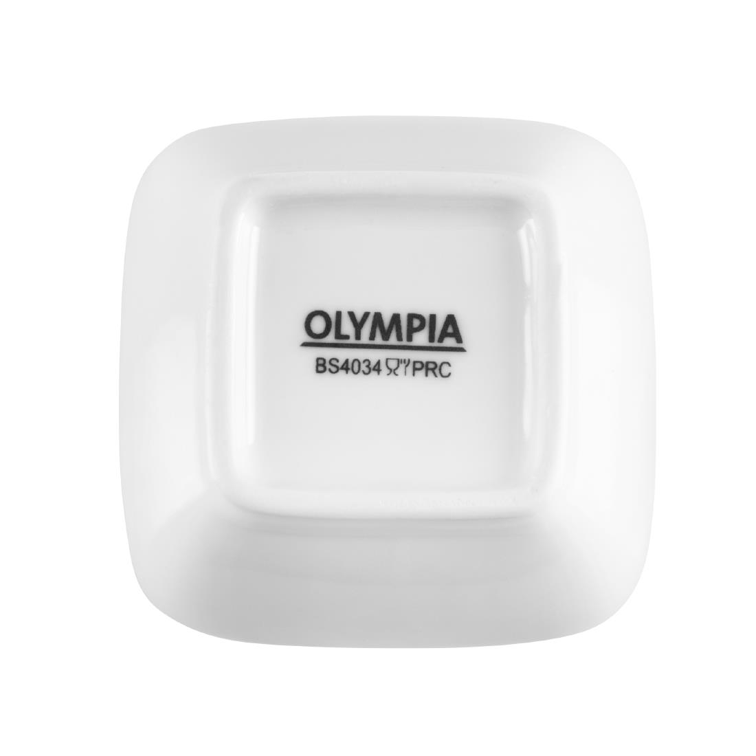Olympia Miniature Rounded Square Dishes 60mm
