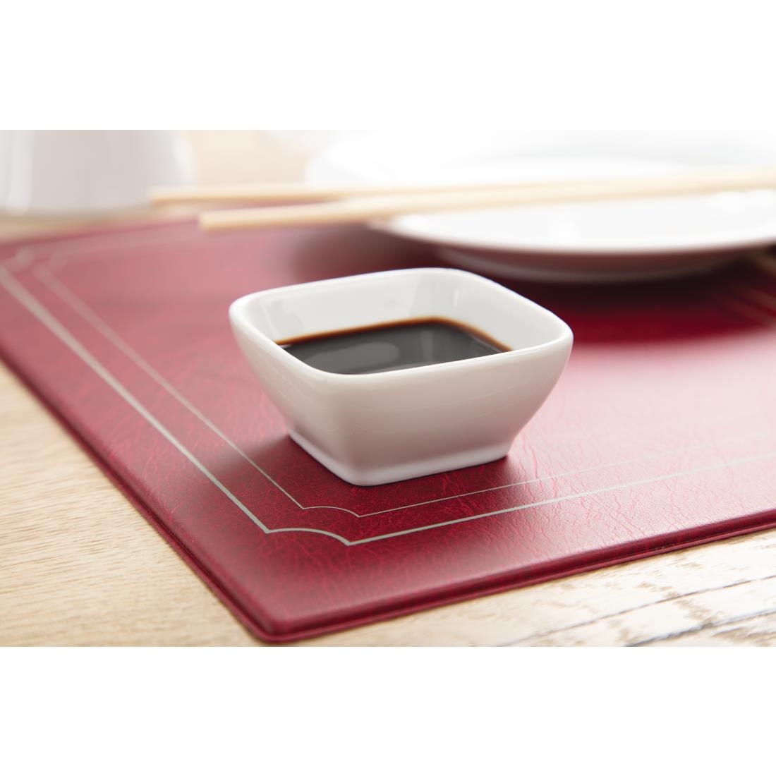 Olympia Miniature Rounded Square Dishes 60mm