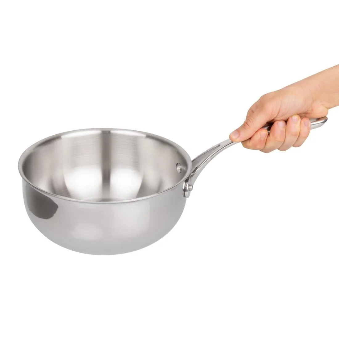 Vogue Tri Wall Flared Saute Pan 200mm - Image 8