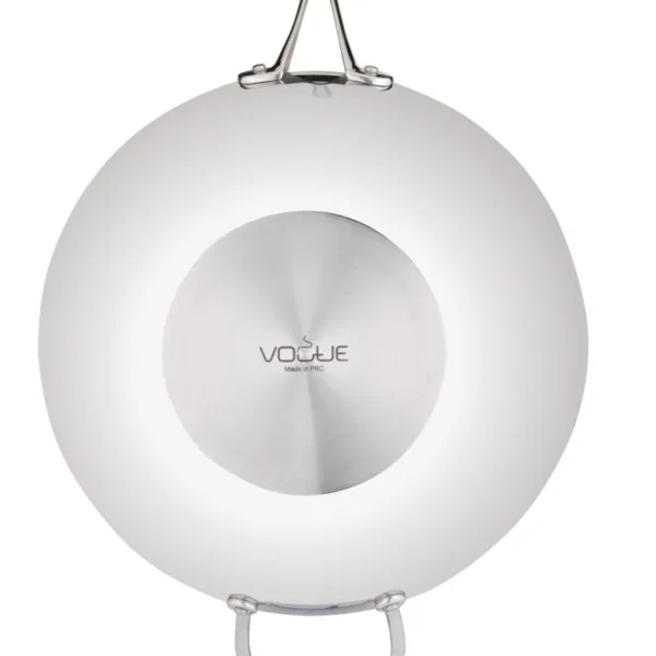 Vogue Tri Wall Wok Flat Base 305mm