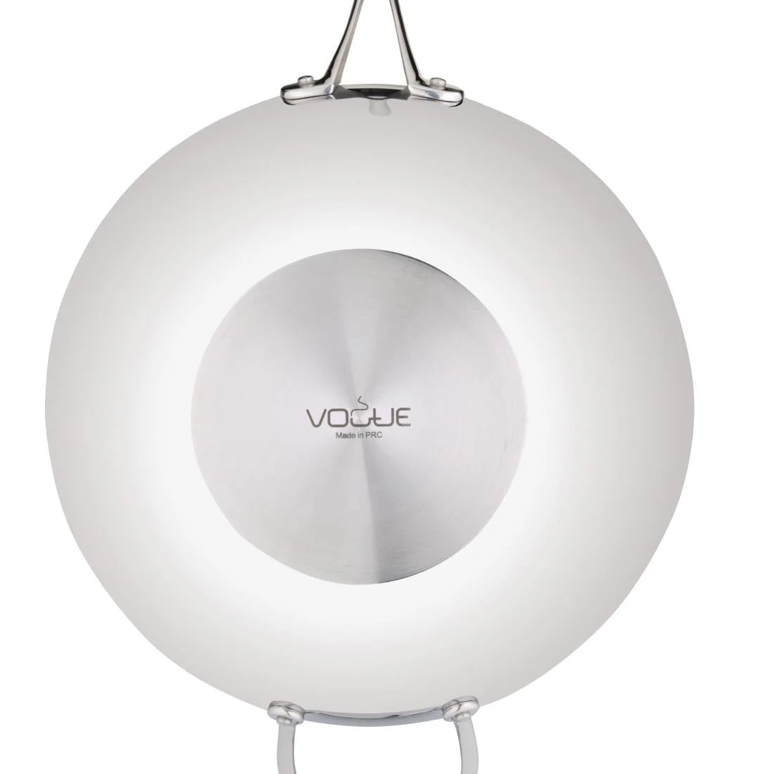 Vogue Tri Wall Wok Flat Base 305mm - Image 5