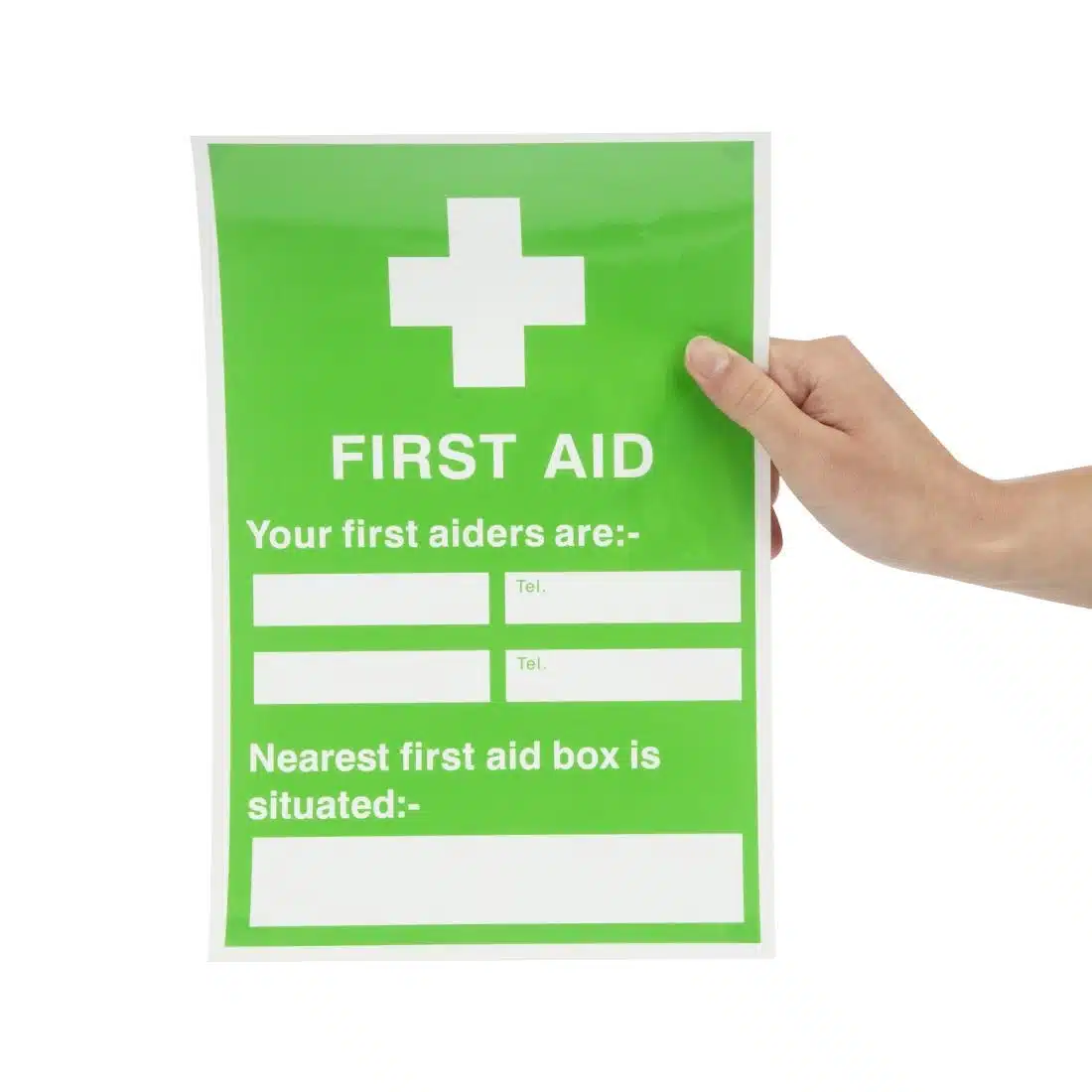 First Aiders Nearest First Aid Box Sign