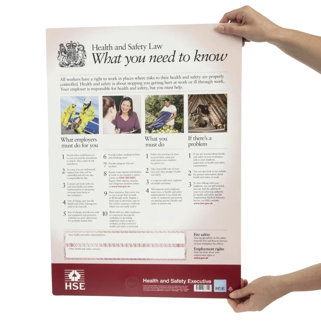 Health & Safety Law Poster A2 - Image 6
