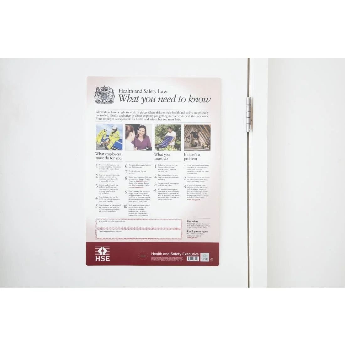 Health & Safety Law Poster A2 - Image 7