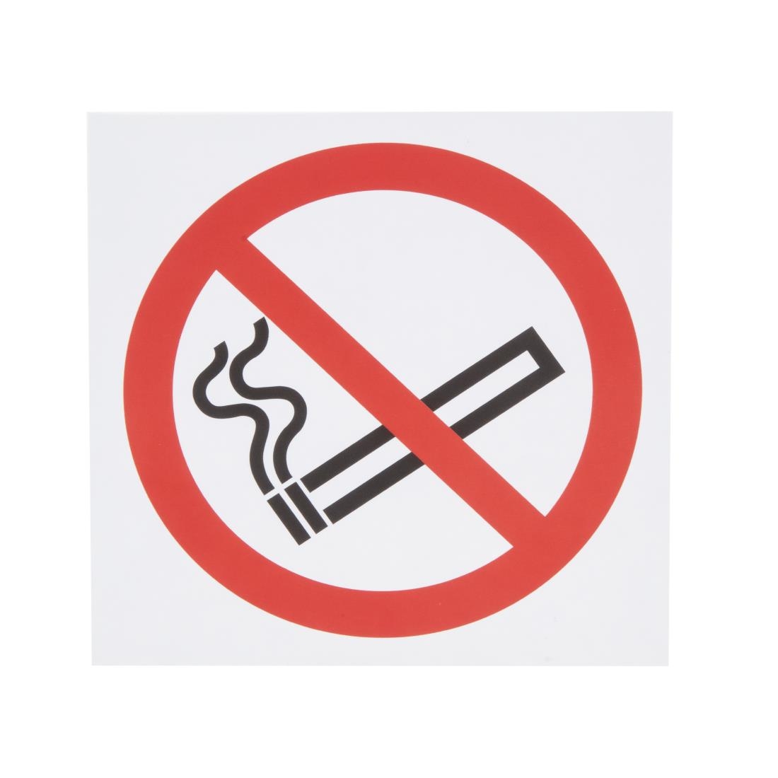 No Smoking Symbol Window Sign