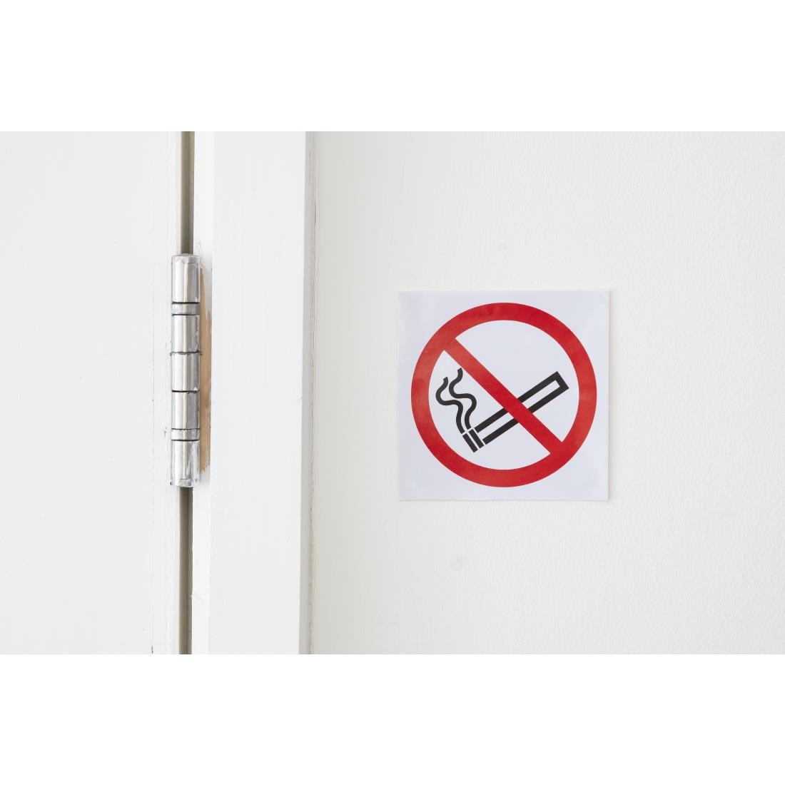 No Smoking Symbol Window Sign